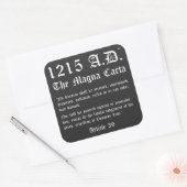 1215 A.D.™ La Grande Charte Article 39 Stickers (Enveloppe)