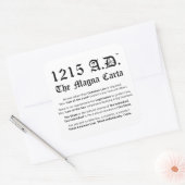 1215 A.D.™ Stickers de common law Magna Carta (Enveloppe)