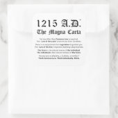 1215 A.D.™ Stickers de common law Magna Carta (Sac)