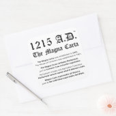 1215 A.D.™ Stickers de common law Magna Carta (Enveloppe)