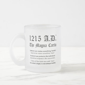 1215 A.D.™ The Magna Carta Common Law Glass Mok