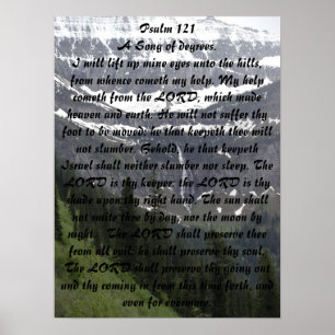 121 psalm poster
