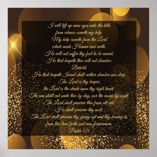 121 psalm poster (Voorkant)