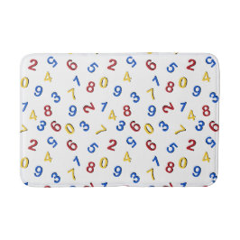 123 cijfers rood geel blauw badmat