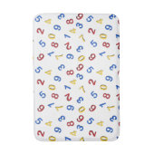 123 cijfers rood geel blauw badmat (Voorkant Verticaal)