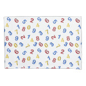 123 cijfers rood geel blauw kussensloop (Voorkant-Links)