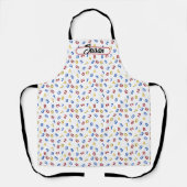 123 cijfers rood geel blauw schort (Voorkant)