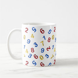 123 rood geel blauw koffiemok