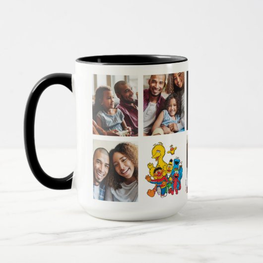 123 Sesamstraat | Papa Fotocollage Mok (Links)