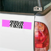 124 mu ZEBRA PATROON ANIMAAL PRINTS BACKGROUNDS TE Bumpersticker (Op Truck)