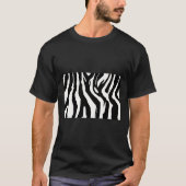 124 mu ZEBRA PATROON ANIMAAL PRINTS BACKGROUNDS TE T-shirt (Voorkant)