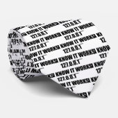 127.0.0.1 Ik ken het Werkt (Informatietechnologie) Stropdas (Opgerold)