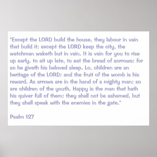 127 psalm poster (Voorkant)