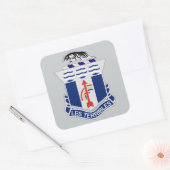 127e Infanterieregeling Vierkante Sticker (Envelop)