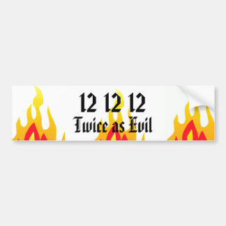 12 12 12, tweemaal als eenvormig bumpersticker
