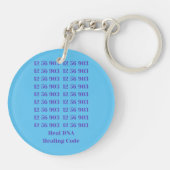 12 56 903 Heal DNA Healing Code Acrylische Sleutel Sleutelhanger (Achterkant)