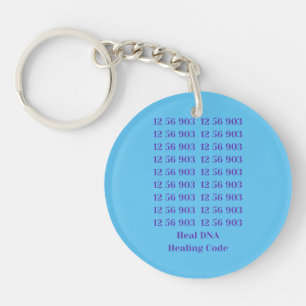 12 56 903 Heal DNA Healing Code Acrylische Sleutel Sleutelhanger