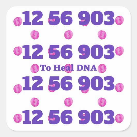 12 56 903 Pour Guérir Un Sticker De Code ADN Avec  (Devant)