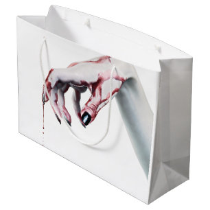 12,5 lx4wx9h Grote Gift Bag zombie bloed drip vamp Groot Cadeauzakje