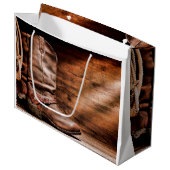 12.5lx4wx9h grote geschenkzak Cowboy laarzen schuu Groot Cadeauzakje (Voorkant Gekanteld)