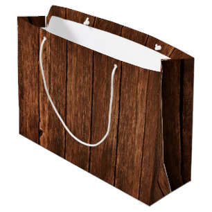 12.5lx4wx9h grote geschenkzak schuur hout land roe groot cadeauzakje