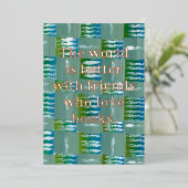 12.7cm x 17.8cm Folie Groeten Kaart Book Lovers (Staand Voorkant)