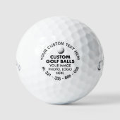 12 Aangepaste Foto Logo Callaway Supersoft Golfbal Golfballen (Voorkant)