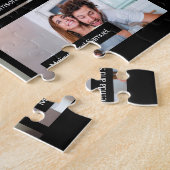 12 aangepaste fotocollage-scherm LOVE-typografie Legpuzzel (Zijkant)