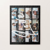 12 aangepaste fotocollage-scherm LOVE-typografie Legpuzzel (Verticaal)