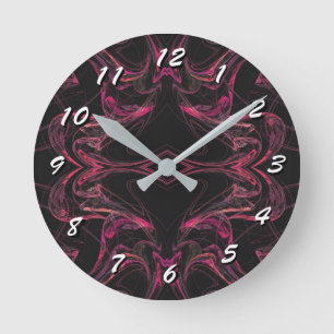 12 Aantal Keuzen om te kiezen-Fractal art-Klok Ronde Klok