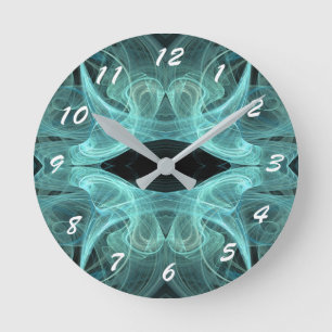 12 Aantal Keuzen om te kiezen-Fractal art-Klok Ronde Klok