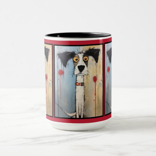 12 Abstract Kat gepersonaliseerde mok (Midden)