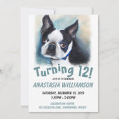 12 ans de Invitation de Boston Terrier (Devant)