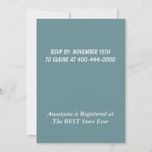 12 ans de Invitation de Boston Terrier (Dos)