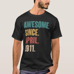 12 april 12 jaar oud azijnmerk t-shirt