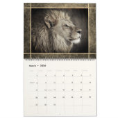 12 Beaux Lions Photos Calendrier (Mar 2026)