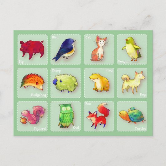 12 Briefkaart () — horizontaal (Voorkant)