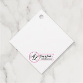 12 Cadeau Labels Wit Roses Goud Geometrisch (Achterkant)