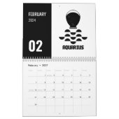 12 Calendrier des signes d'astrologie indienne (Feb 2027)
