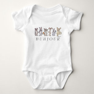 12 Cartoon Rabbits Bunjour Cute Baby Romper