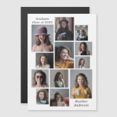 12 Collage de photos - Carte magnétique (Devant / Derrière)