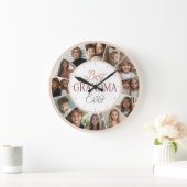 12 Collage Photo Horloge Meilleure Grand-mère Jama (Maison)