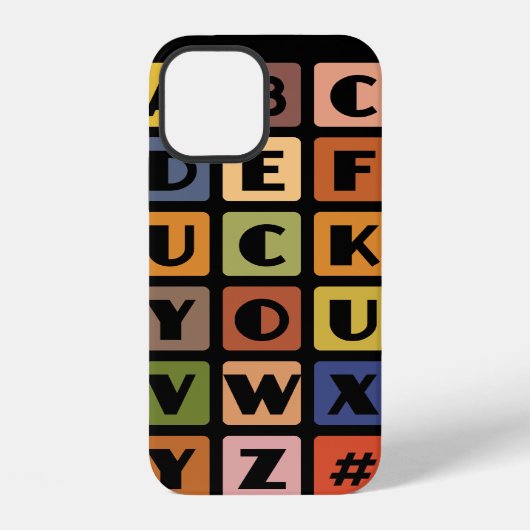 12 Coque Naughty Alphabets pour iPhone 4 case-mate (Verso)