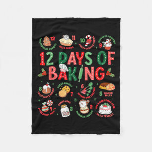 12 dagen bakker kerst koken chef bakken fleece deken