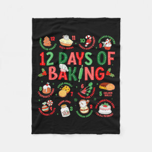 12 dagen bakker kerst koken chef bakken fleece deken