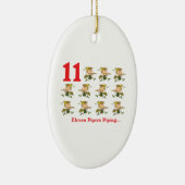 12 dagen elf pijpleidingen keramisch ornament (Rechts)