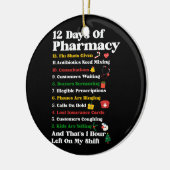 12 dagen Farmacie Funny kerstapotheker Tec Keramisch Ornament (Links)