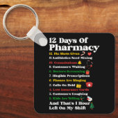 12 dagen Farmacie Funny kerstapotheker Tec Sleutelhanger (Voorkant)