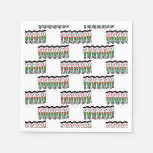 12 dagen Kerst 12 Drummers Drumming Servet