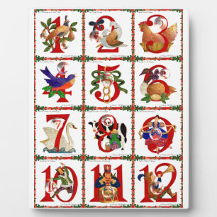12 dagen kerstcadeautjes afdrukken fotoplaat